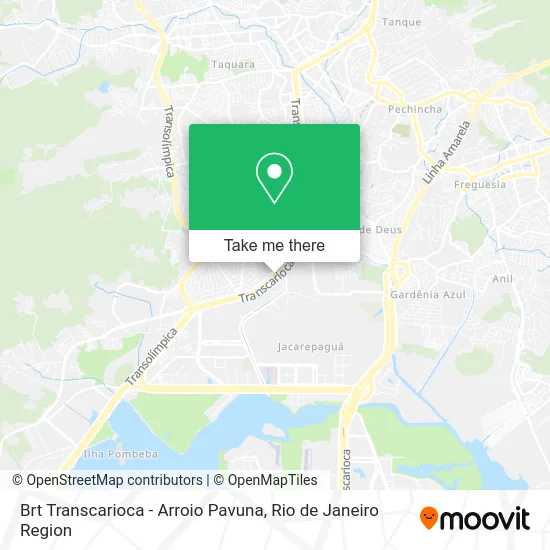 Brt Transcarioca - Arroio Pavuna map
