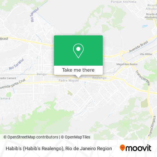 Mapa Habib's (Habib's Realengo)