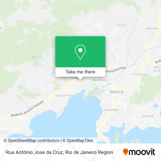 Rua Antônio Jose da Cruz map