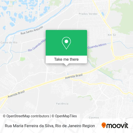 Rua Maria Ferreira da Silva map