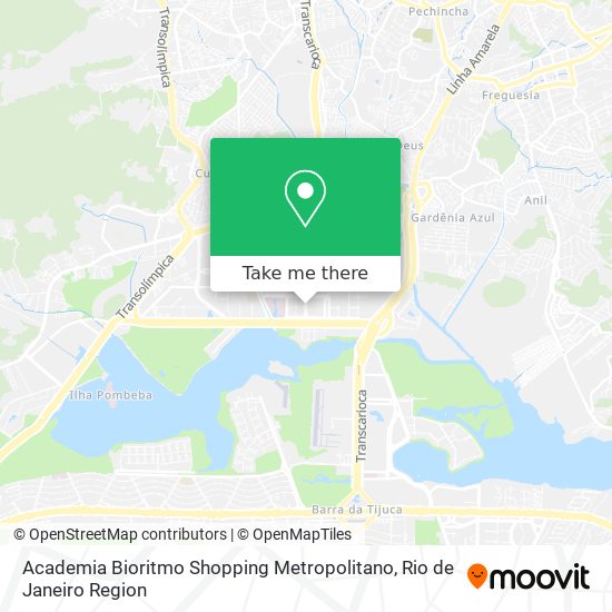 Academia Bioritmo Shopping Metropolitano map