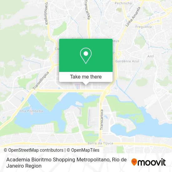 Academia Bioritmo Shopping Metropolitano map