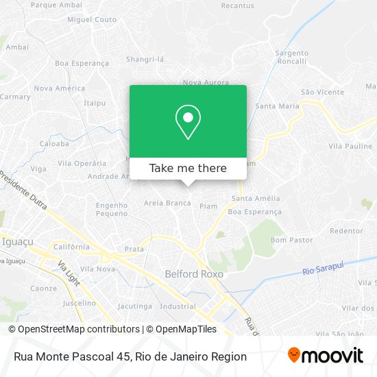 Mapa Rua Monte Pascoal 45
