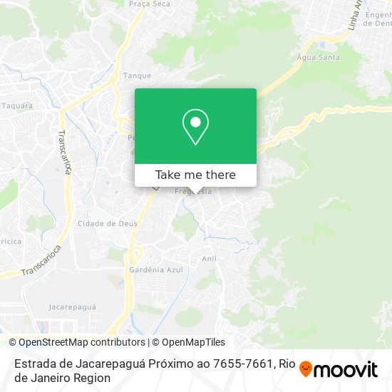 Estrada de Jacarepaguá Próximo ao 7655-7661 map