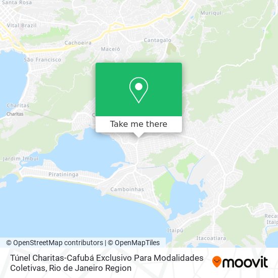 Túnel Charitas-Cafubá Exclusivo Para Modalidades Coletivas map