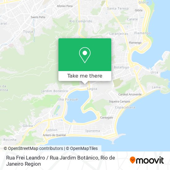 Mapa Rua Frei Leandro / Rua Jardim Botânico