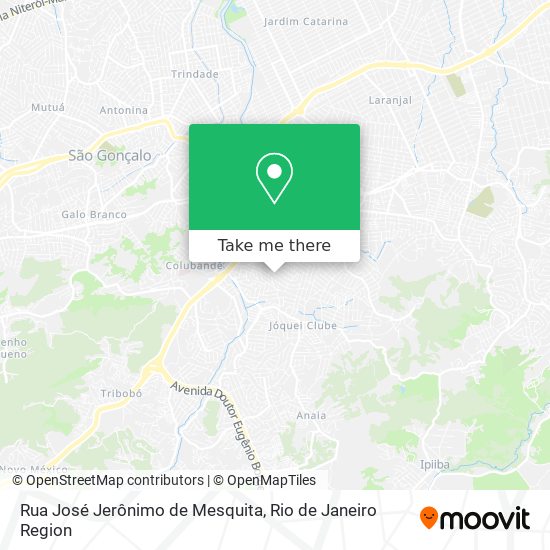 Mapa Rua José Jerônimo de Mesquita