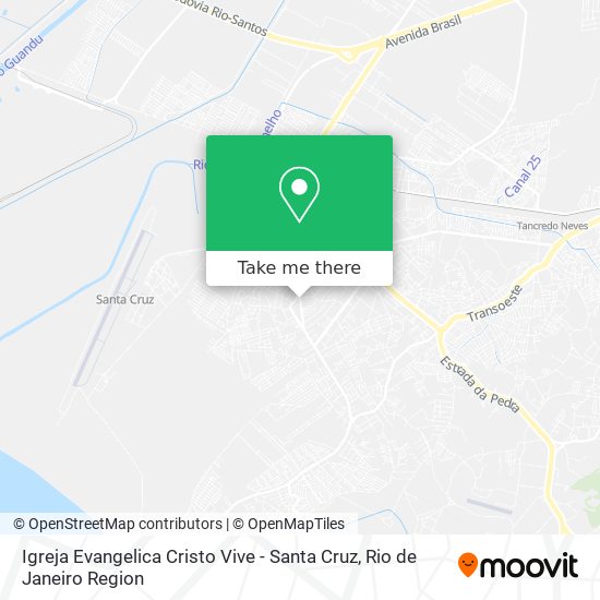 Igreja Evangelica Cristo Vive - Santa Cruz map
