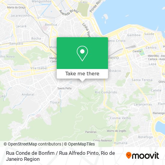 Rua Conde de Bonfim / Rua Alfredo Pinto map