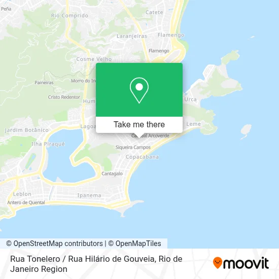 Rua Tonelero / Rua Hilário de Gouveia map