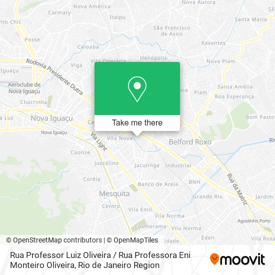 Rua Professor Luiz Oliveira / Rua Professora Eni Monteiro Oliveira map
