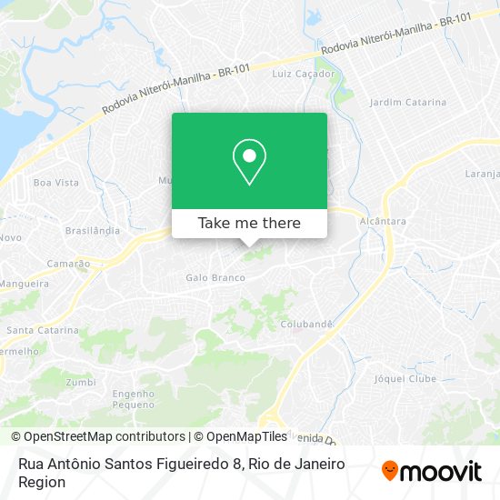 Mapa Rua Antônio Santos Figueiredo 8