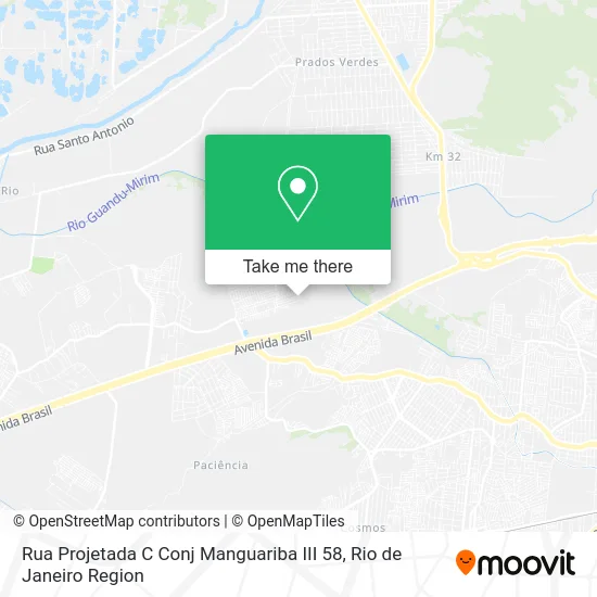 Rua Projetada C Conj Manguariba III 58 map