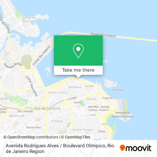 Mapa Avenida Rodrigues Alves / Boulevard Olímpico