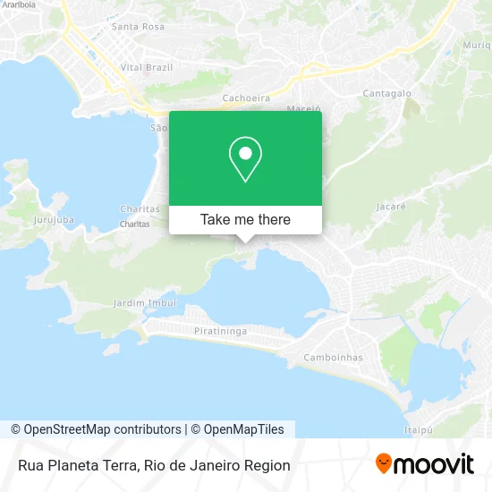 Rua Planeta Terra map