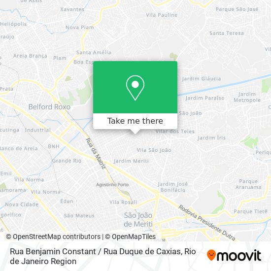 Mapa Rua Benjamin Constant / Rua Duque de Caxias