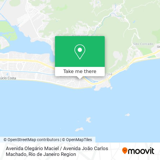 Mapa Avenida Olegário Maciel / Avenida João Carlos Machado