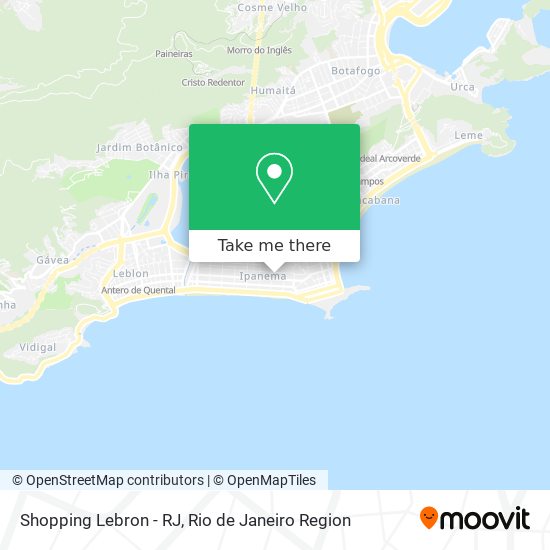 Mapa Shopping Lebron - RJ