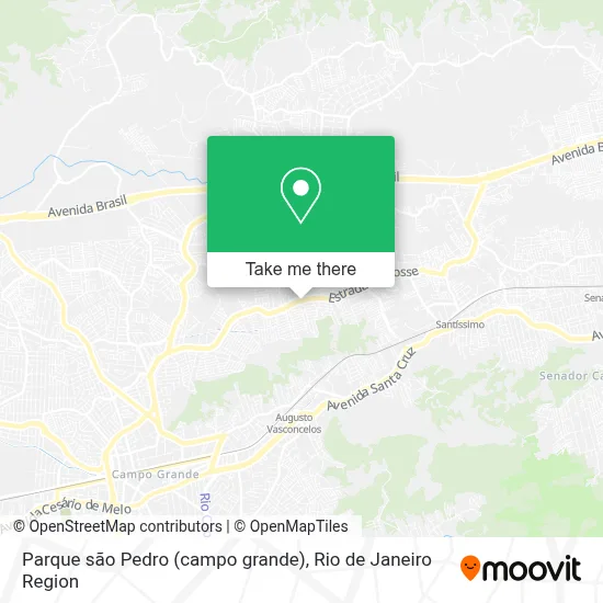 Parque são Pedro (campo grande) map