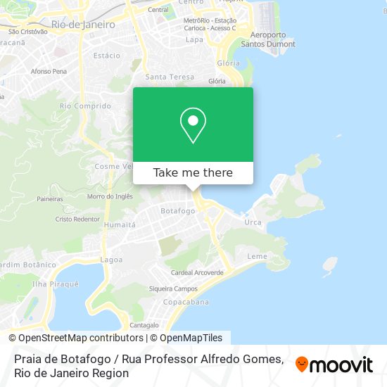 Praia de Botafogo / Rua Professor Alfredo Gomes map