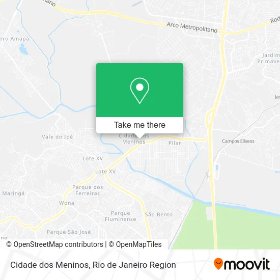 Cidade dos Meninos map