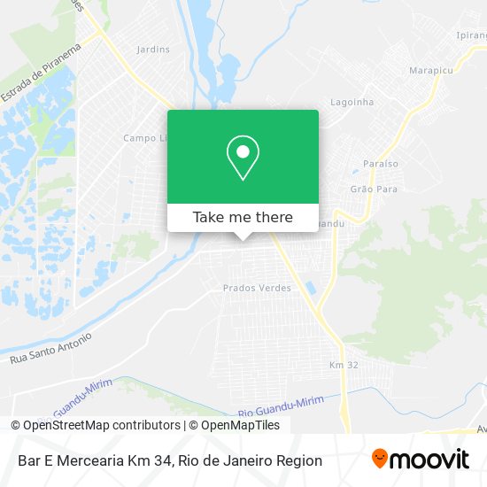 Bar E Mercearia Km 34 map