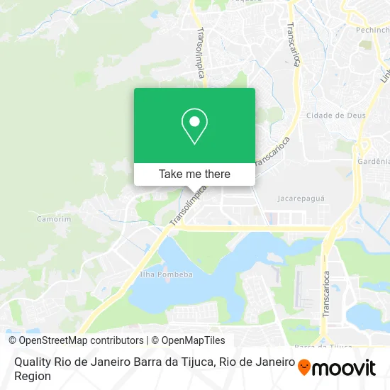 Quality Rio de Janeiro Barra da Tijuca map