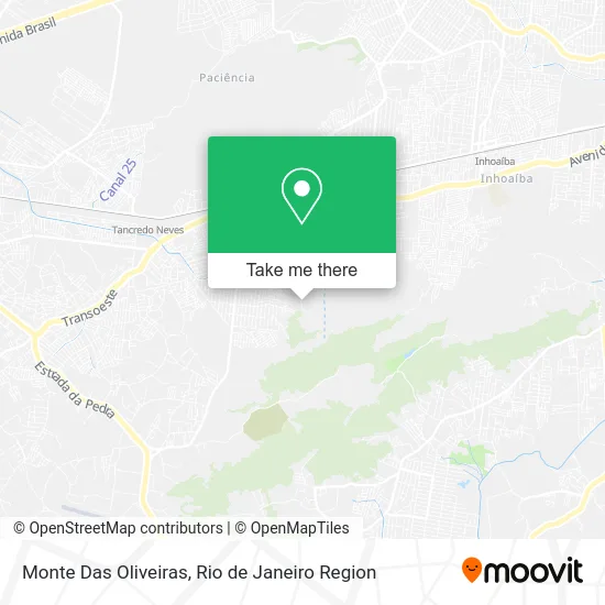 Monte Das Oliveiras map
