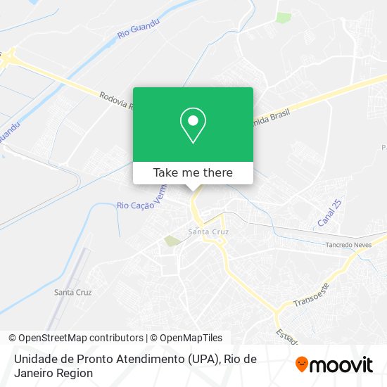 Unidade de Pronto Atendimento (UPA) map