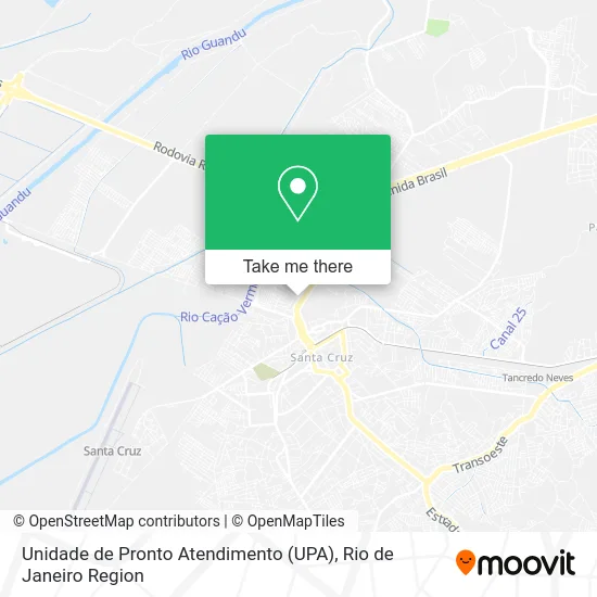 Unidade de Pronto Atendimento (UPA) map