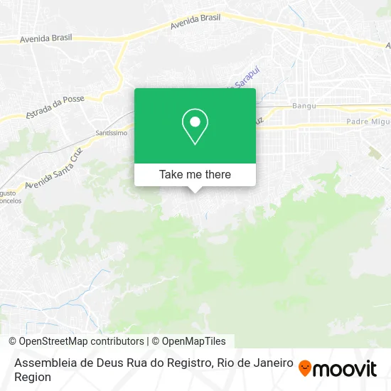 Assembleia de Deus Rua do Registro map