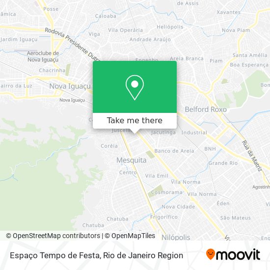 Espaço Tempo de Festa map