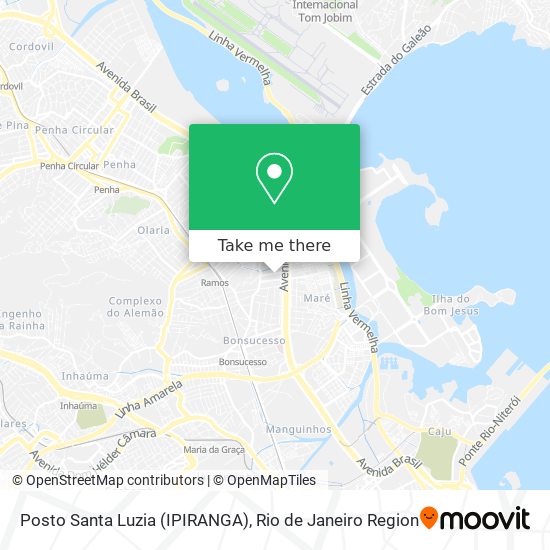 Mapa Posto Santa Luzia (IPIRANGA)