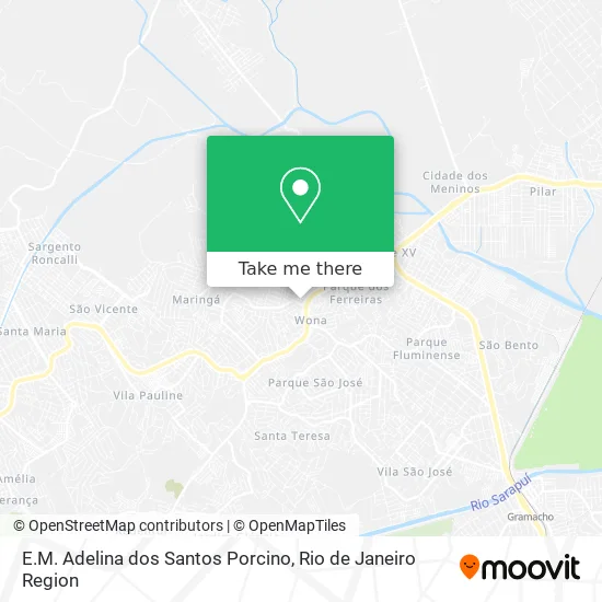 E.M. Adelina dos Santos Porcino map