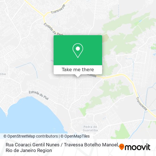 Rua Coaraci Gentil Nunes / Travessa Botelho Manoel map