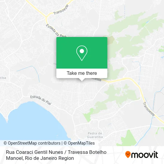 Rua Coaraci Gentil Nunes / Travessa Botelho Manoel map
