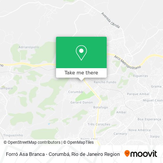 Forró Asa Branca - Corumbá map