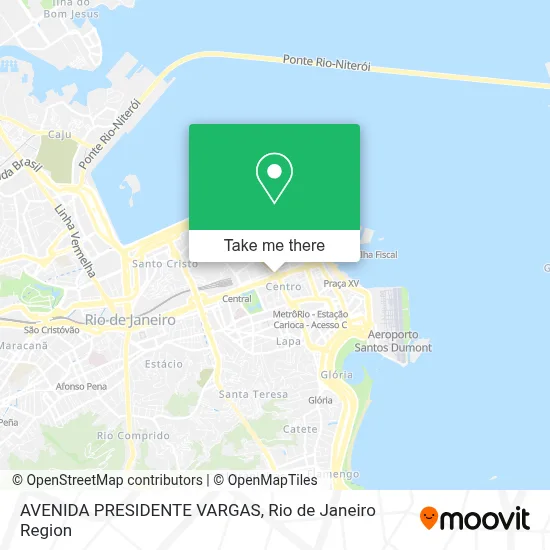 AVENIDA PRESIDENTE VARGAS map