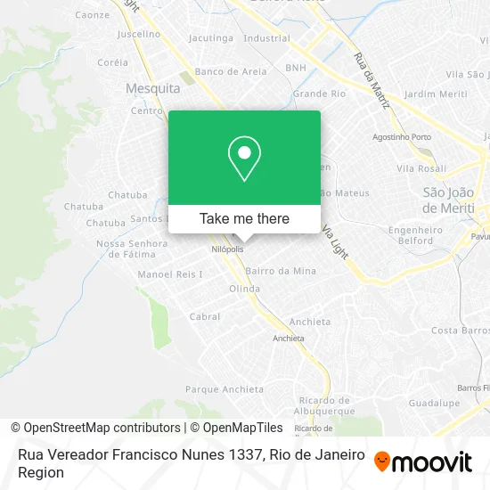 Rua Vereador Francisco Nunes 1337 map