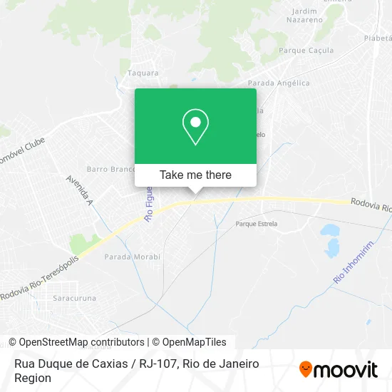 Rua Duque de Caxias / RJ-107 map