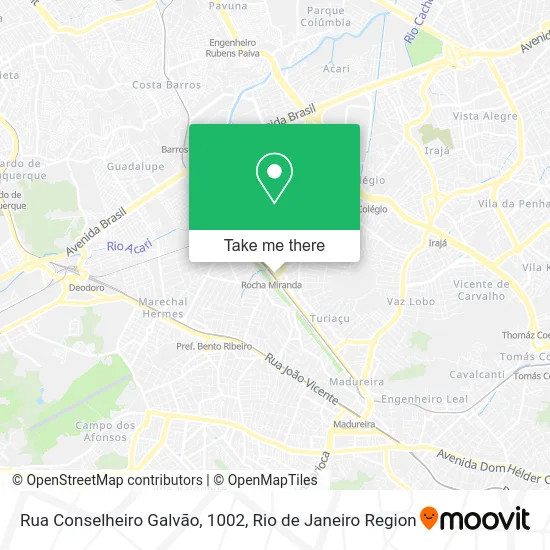 Rua Conselheiro Galvão, 1002 map