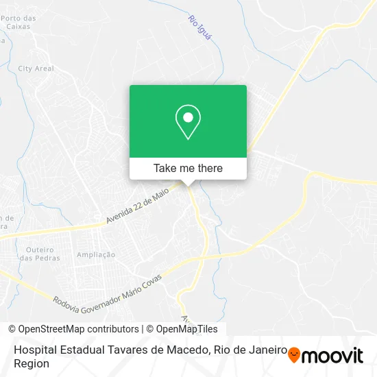 Hospital Estadual Tavares de Macedo map