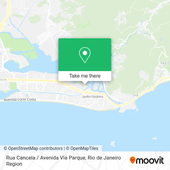 Rua Cancela / Avenida Via Parque map