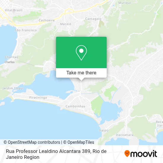 Rua Professor Lealdino Alcantara 389 map