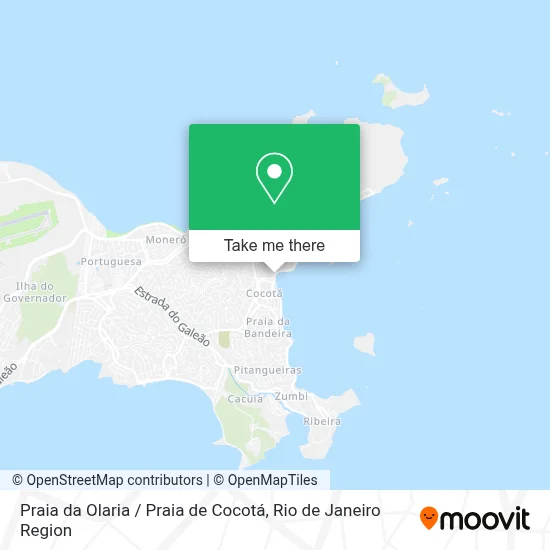 Praia da Olaria / Praia de Cocotá map