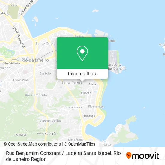 Rua Benjamim Constant / Ladeira Santa Isabel map