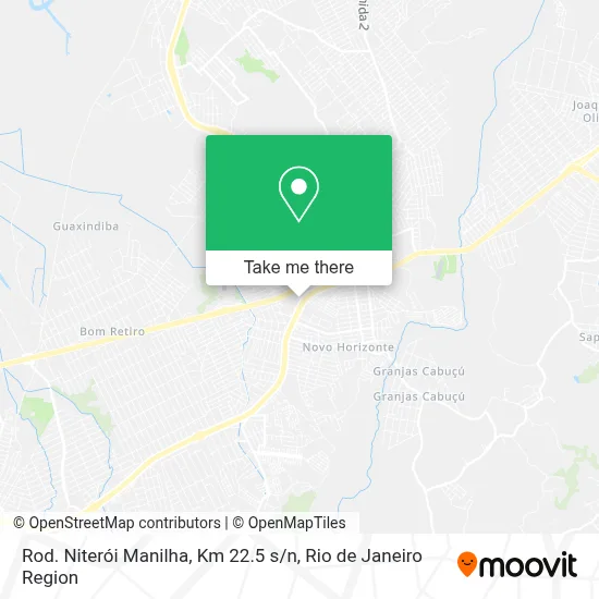 Rod. Niterói Manilha, Km 22.5 s / n map