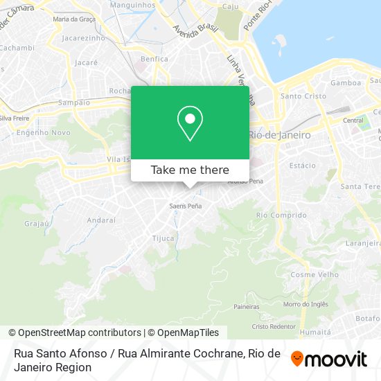 Rua Santo Afonso / Rua Almirante Cochrane map