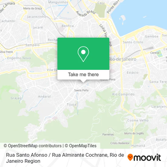 Rua Santo Afonso / Rua Almirante Cochrane map