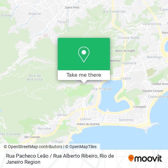 Mapa Rua Pacheco Leão / Rua Alberto Ribeiro